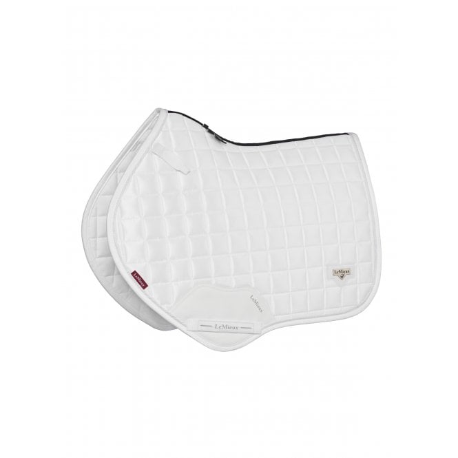 LeMieux  Loire Satin Classic Close Contact Square Saddlepad - White