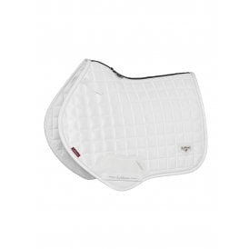 LeMieux Loire Satin Classic Close Contact Square Saddlepad - White