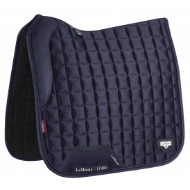 LeMieux Loire Satin Memory Full Size Dressage Square - Navy Blue