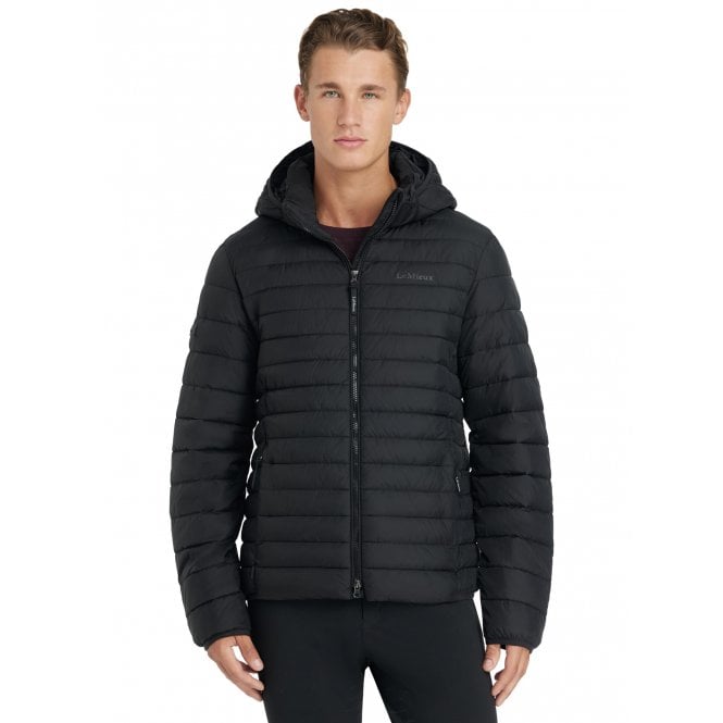 LeMieux  Mens Hooded Puffer Jacket - Black