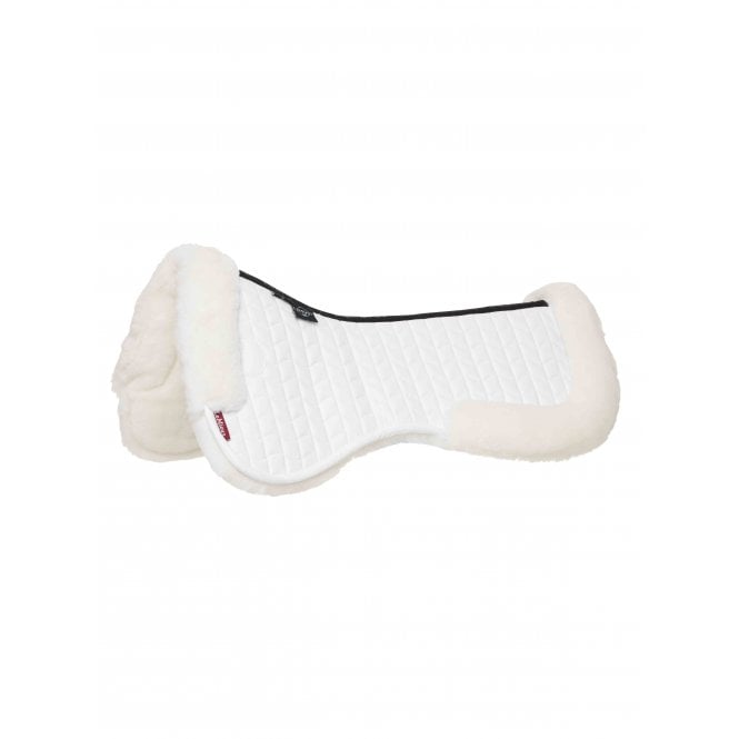 LeMieux  Merino+ Dressage Half Pad - White/White