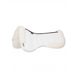 LeMieux Merino+ Dressage Half Pad - White/White