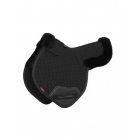 LeMieux Merino+ Half Lined Close Contact Numnah - Black/Black