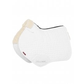 LeMieux Merino+ Half Lined Close Contact Square - White/Natural