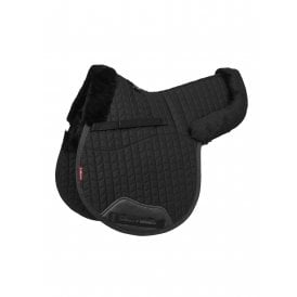 LeMieux Merino+ Half Lined GP Numnah - Black/Black