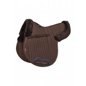 LeMieux Merino+ Half Lined GP Numnah - Brown/Brown