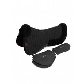LeMieux Merino+ ProSorb 2 Pocket Half Pad - Black/Black