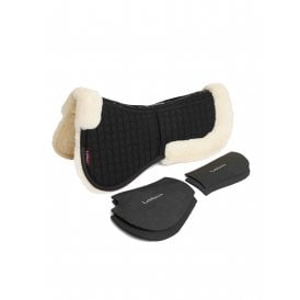 LeMieux Merino+ ProSorb 2 Pocket Half Pad - Black/Natural