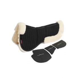 LeMieux Merino+ ProSorb 3 Pocket Half Pad - Black/Natural