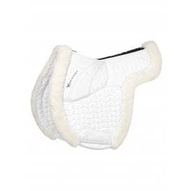LeMieux Merino+ ProSorb Hunter Saddle Pad - White/White