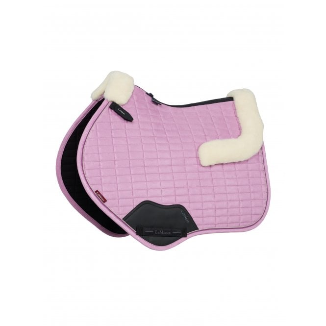 LeMieux  Merino+ Suede Close Contact Square Saddlepad - Fondant