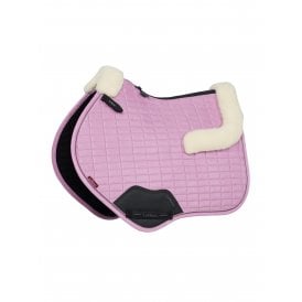 LeMieux Merino+ Suede Close Contact Square Saddlepad - Fondant