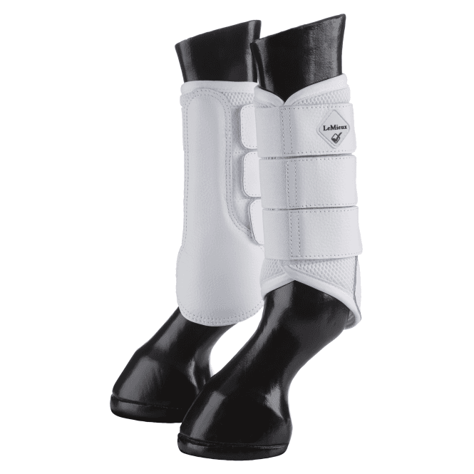 LeMieux  Mesh Brushing Boots - White