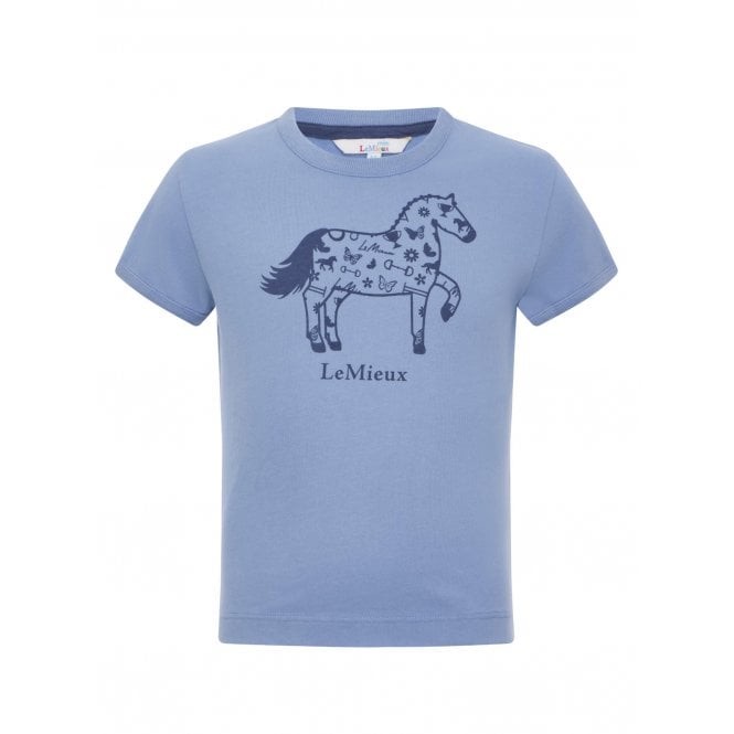 LeMieux  Mini Alex Childrens T-Shirt - Powder Blue