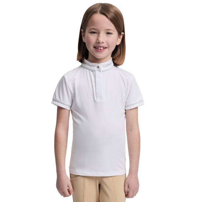 LeMieux  Mini Bella Childrens Show Shirt - White