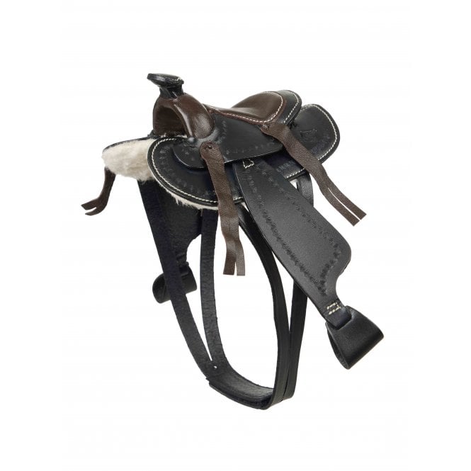 LeMieux  Mini  Toy Pony Western Saddle - Black