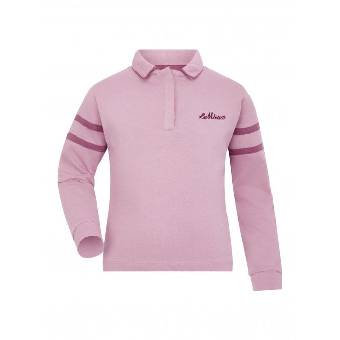 LeMieux  Mini Robbie Childrens Rugby Shirt - Mallow