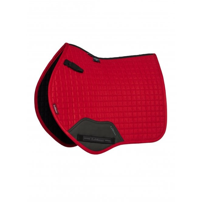 LeMieux  Mini Suede Close Contact Square Saddlepad - Chilli Red