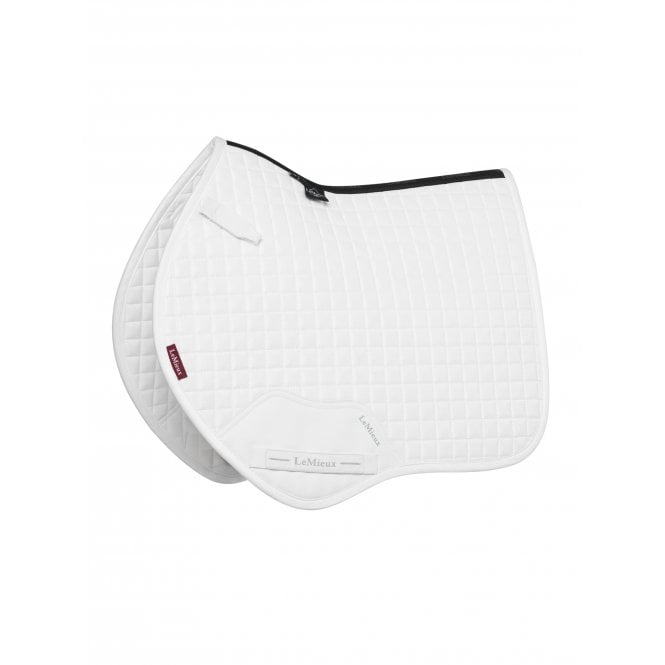 LeMieux  Mini Suede Close Contact Square Saddlepad - White