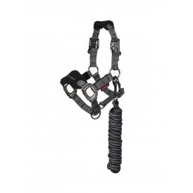 LeMieux Mini Vogue Fleece Headcollar & Rope - Black