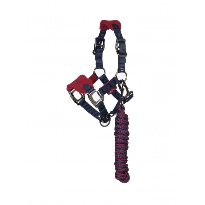 LeMieux  Mini Vogue Fleece Headcollar & Rope - Burgundy