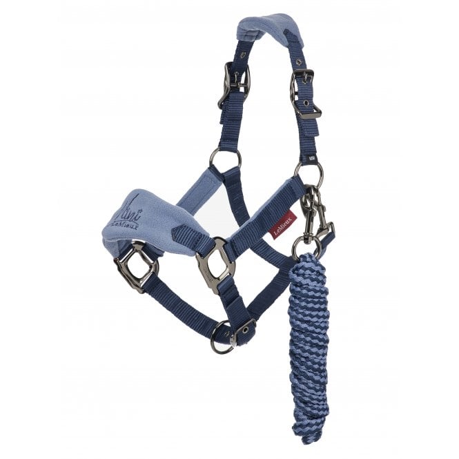 LeMieux  Mini Vogue Fleece Headcollar & Rope - Indigo