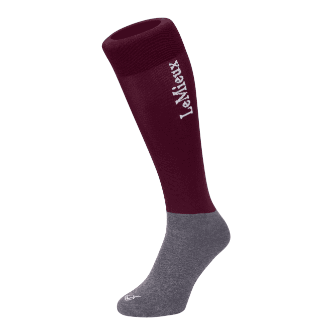 LeMieux  My  Competition Socks - Burgundy (Twin Pack)