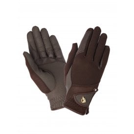 LeMieux Pro Mesh Horse Riding Gloves - Brown