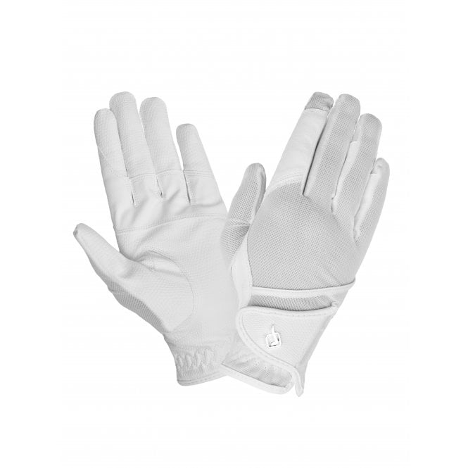 LeMieux  Pro Mesh Horse Riding Gloves - White
