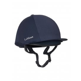LeMieux Pro Mesh Horse Riding Hat Silk - Navy Blue
