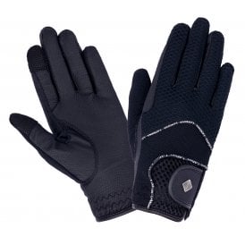 LeMieux Pro Touch 3D Mesh Riding Gloves - Navy Blue