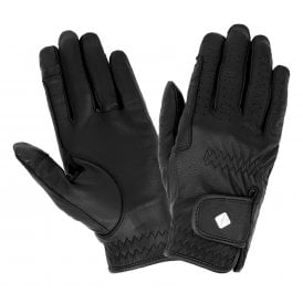 LeMieux Pro Touch Classic Leather Riding Gloves - Black