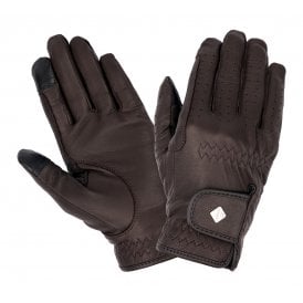 LeMieux Pro Touch Classic Leather Riding Gloves - Brown