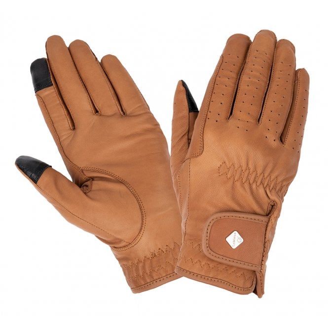 LeMieux  Pro Touch Classic Leather Riding Gloves - Tan
