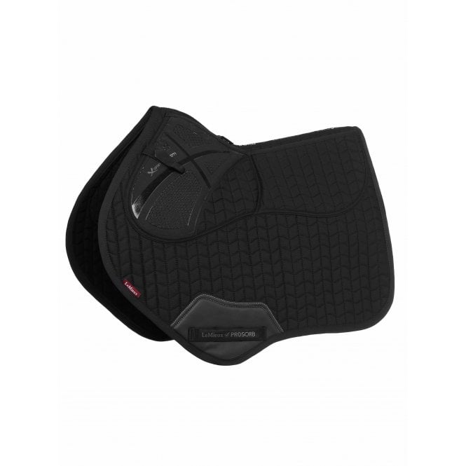 LeMieux  ProSorb Plain 2 Pocket Close Contact Large Square - Black