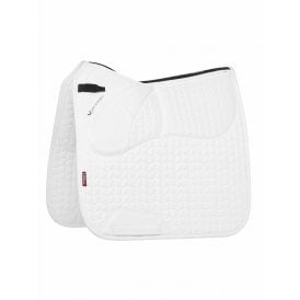 LeMieux ProSorb Plain 2 Pocket Dressage Large Square - White