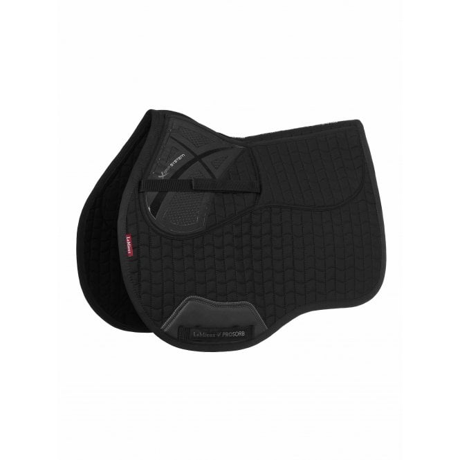 LeMieux  ProSorb Plain 2 Pocket GP Large Square - Black