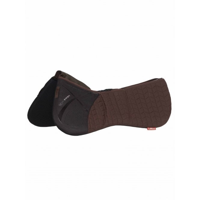 LeMieux  ProSorb Plain 3 Pocket Quilted Half Pad - Brown