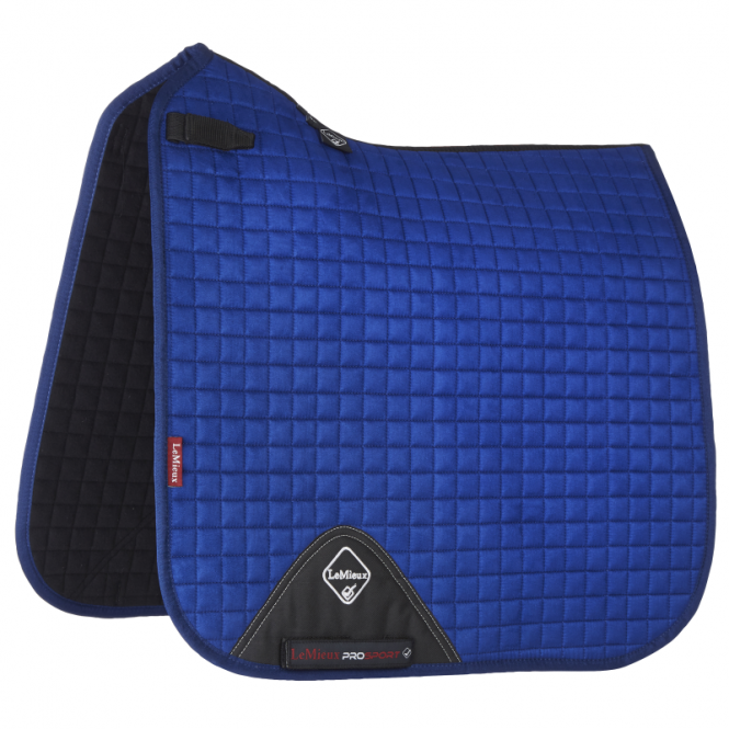 LeMieux  ProSport Dressage Square Suede Saddlepad - Benetton Blue