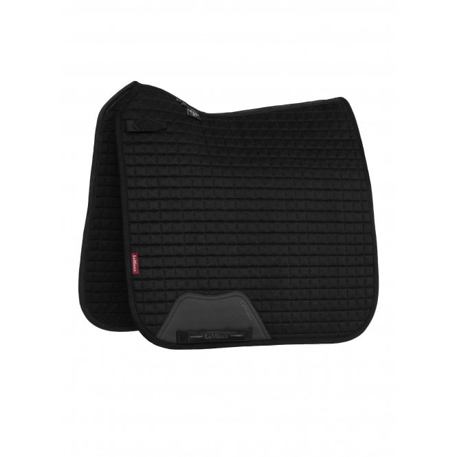 LeMieux  ProSport Dressage Square Suede Saddlepad - Black
