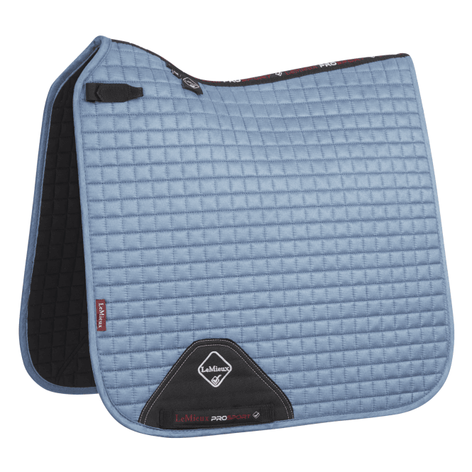 LeMieux  ProSport Dressage Square Suede Saddlepad - Ice Blue