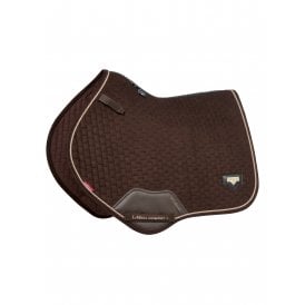 LeMieux Puissance Suede Close Contact Saddlepad - Brown