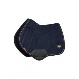 LeMieux Puissance Suede Close Contact Saddlepad - Navy Blue