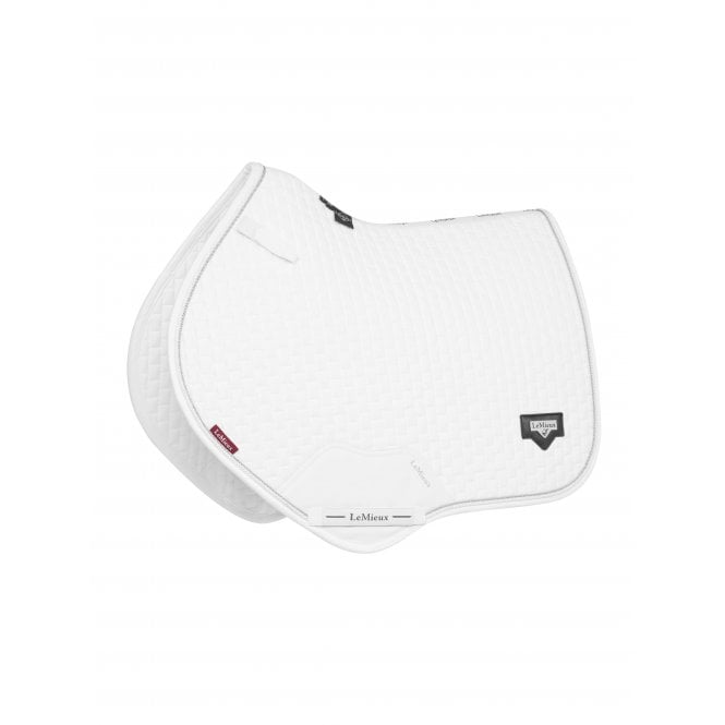 LeMieux  Puissance Suede Close Contact Saddlepad - White