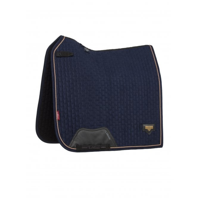 LeMieux  Puissance Suede Dressage Saddlepad - Navy Blue