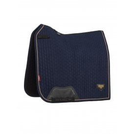 LeMieux Puissance Suede Dressage Saddlepad - Navy Blue