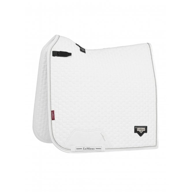 LeMieux  Puissance Suede Dressage Saddlepad - White