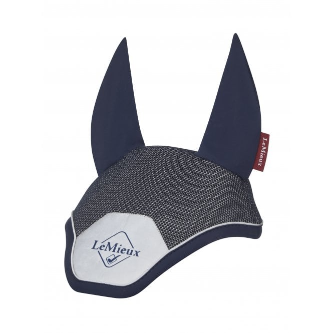 LeMieux  Reflective Classic Fly Hood - Navy Blue