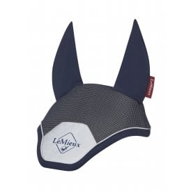 LeMieux Reflective Classic Fly Hood - Navy Blue