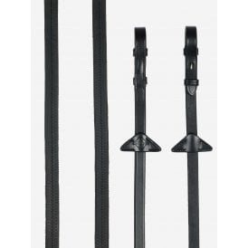 LeMieux Rubber Reins - Black/Black